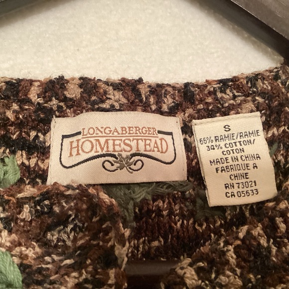 Women’s Longaberger Homestead button down cardigan sweater size small - Picture 9 of 11